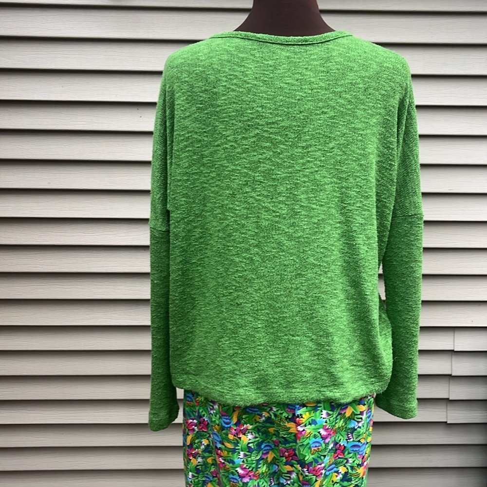 Liz Sport cotton colorful high waist pants size L, adding free matching sweater - Picture 6 of 10